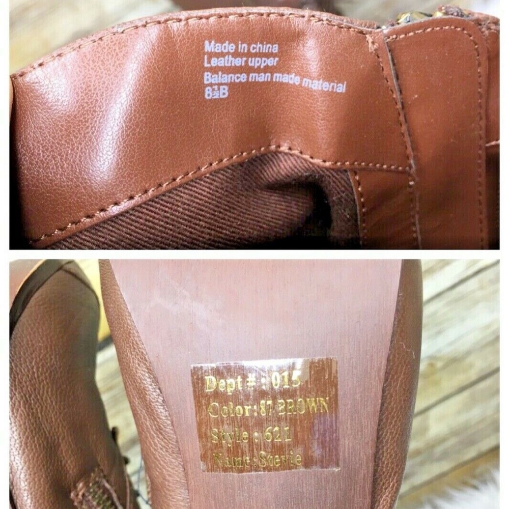 Bakers Stevie Brown Leather Knee High Boots - Picture 7 of 8